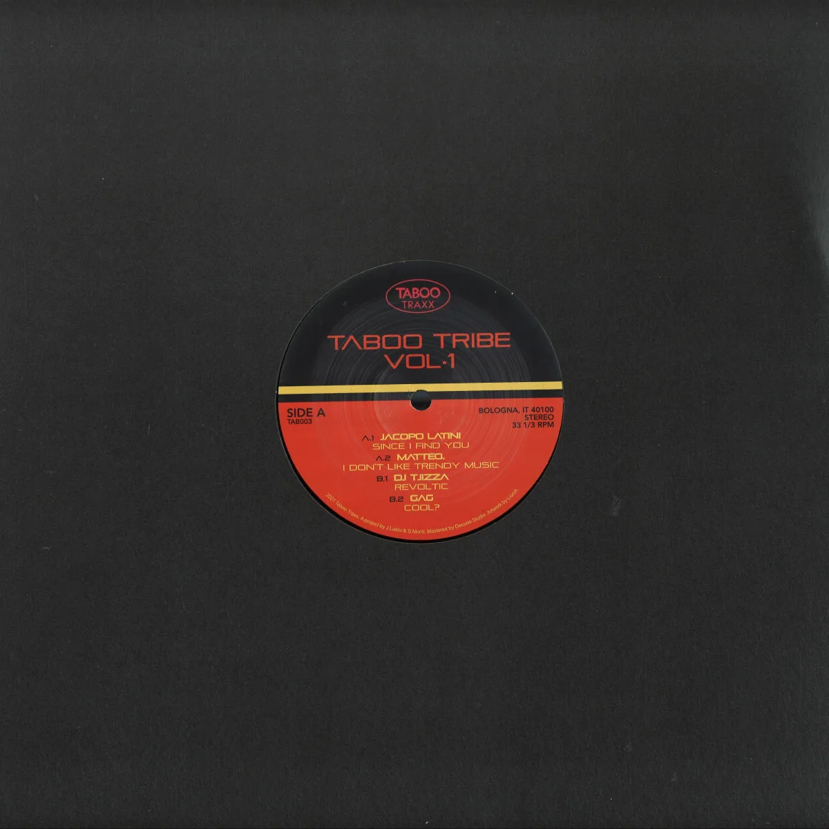 Back cover — Various — Taboo Tribe Vol. 1