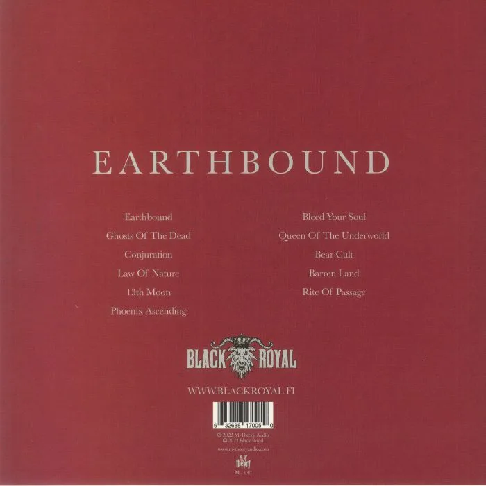 Обратная сторона обложки — BLACK ROYAL — Earthbound