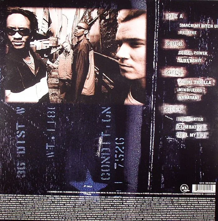 Back cover — The PRODIGY — The Fat Of The Land