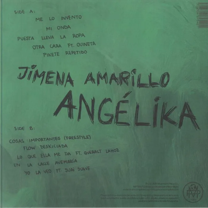 Back cover — Jimena AMARILLO — Angelika