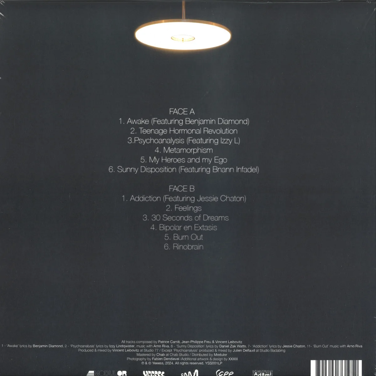 Back cover — Rinôçérôse — Psychôanalysis LP