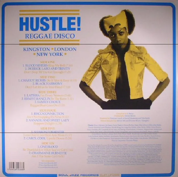Обратная сторона обложки — VARIOUS — Hustle! Reggae Disco: Kingston London New York