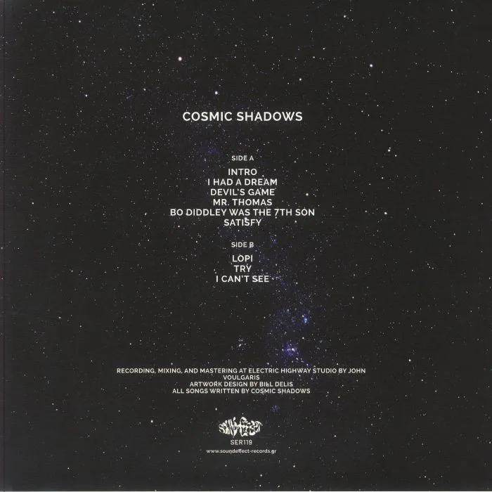 Обратная сторона обложки — COSMIC SHADOWS — Cosmic Shadows
