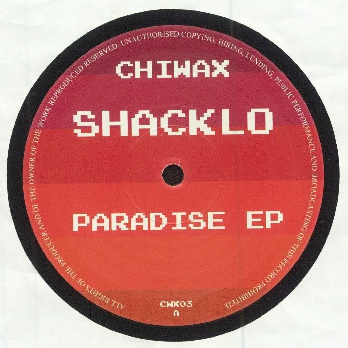 Front cover — SHACKLO — Paradise EP