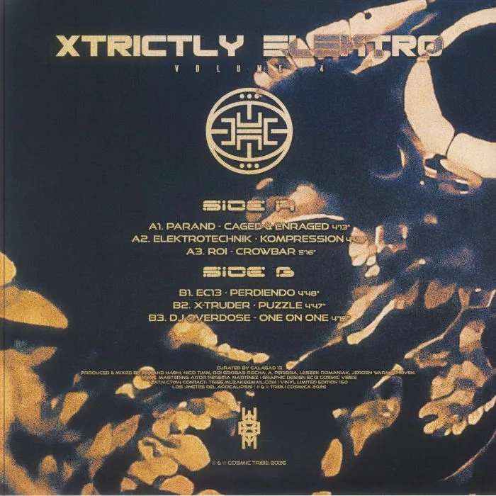 Back cover — PARAND / ELEKTROTECHNIK / ROI / EC13 / X TRUDER / DJ OVERDOSE — Xtrictly Elektro Vol 4