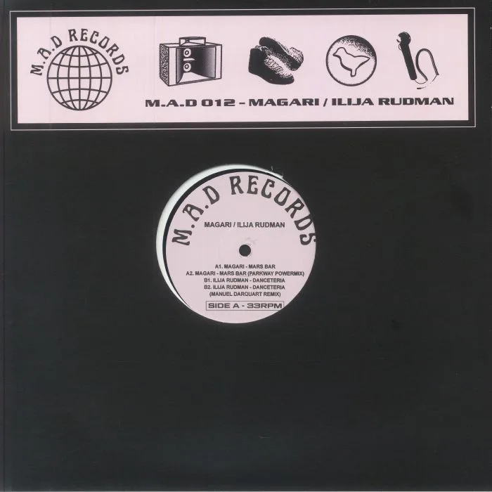 Лицевая сторона обложки — MAGARI / ILIJA RUDMAN — MAD Records 012