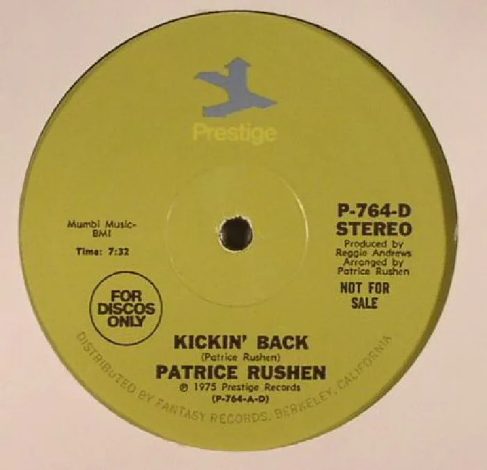 Лицевая сторона обложки — Patrice RUSHEN — Kickin Back (reissue)