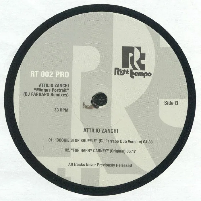Back cover — Attilio ZANCHI — RT 002 PRO