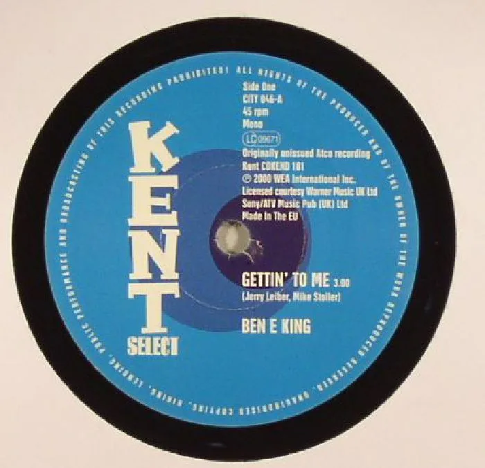 Лицевая сторона обложки — Ben E KING / THE MARVELLOS — Gettin' To Me