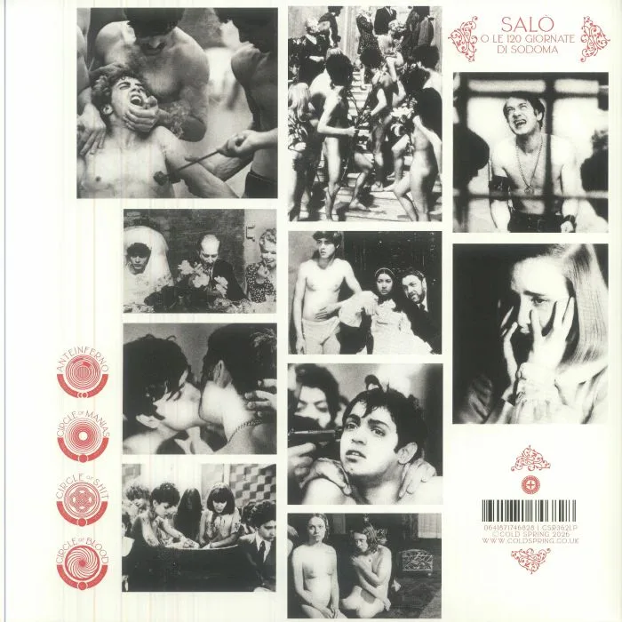 Back cover — VARIOUS — Salo Or The 120 Days Of Sodom