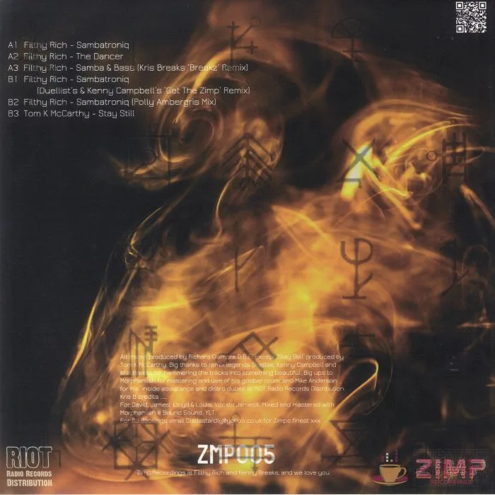Back cover — FILTHY RICH — Samba EP
