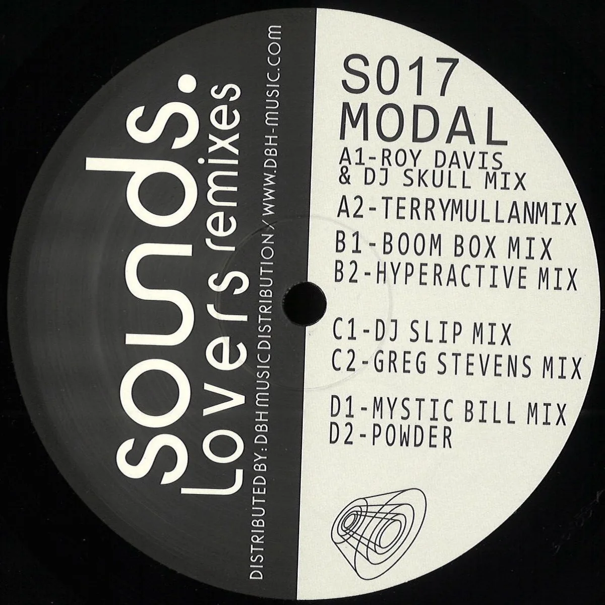 Лицевая сторона обложки — Modal — Lovers Remixes 2x12"