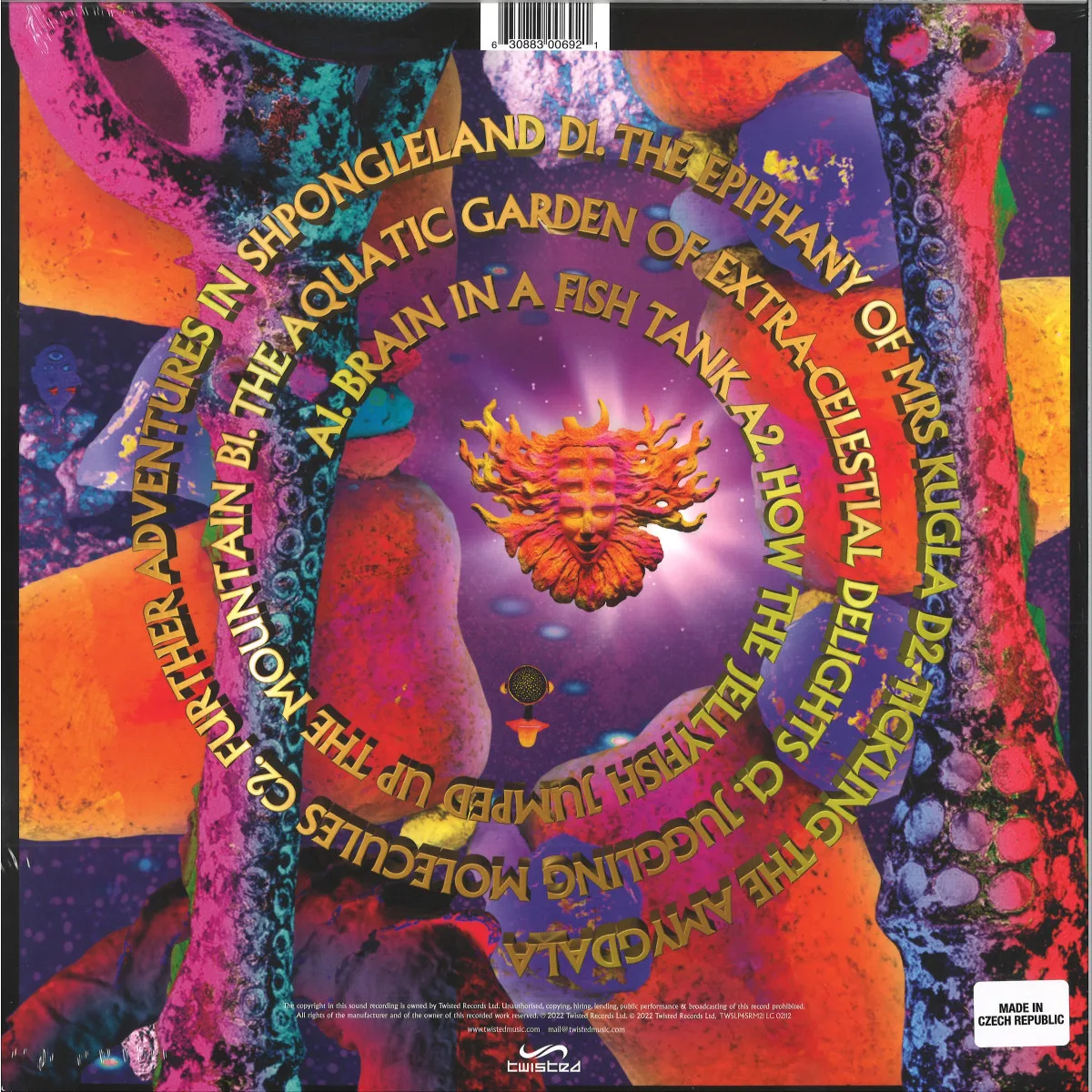 Обратная сторона обложки — Shpongle — Museum Of Consciusnessm LP 2x12"