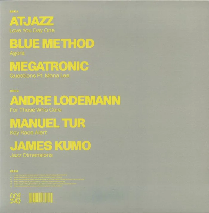 Back cover — ATJAZZ / BLUE METHOD / MEGATRONIC / ANDRE LODEMANN / MANUEL TUR / JAMES KUMO — 30 Years Of Freerange Part Three