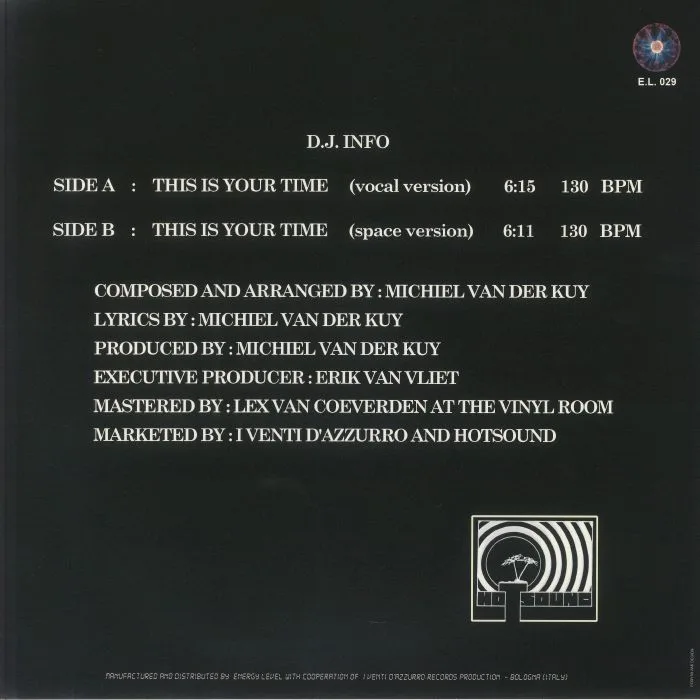 Back cover — GOTCHA — This Is Your Time