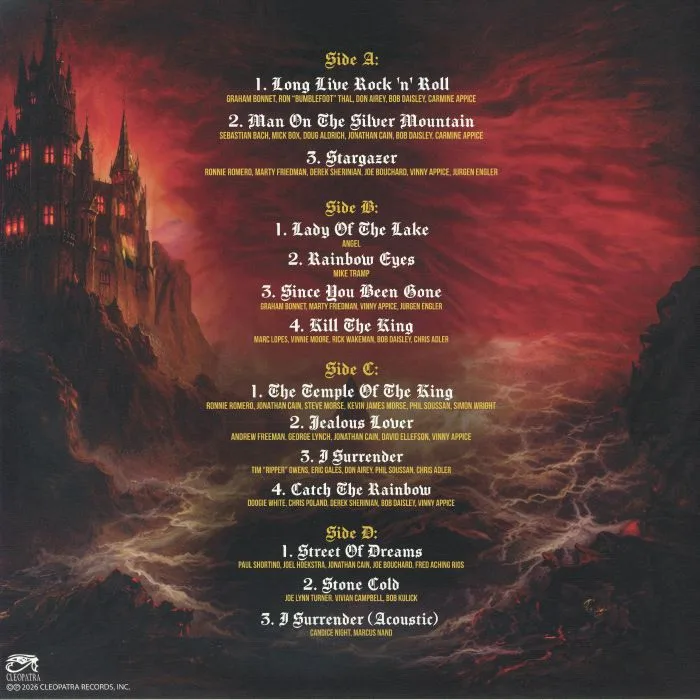 Обратная сторона обложки — VARIOUS — Ride The Rainbow: The Ultimate Tribute To Ritchie Blackmore's Rainbow