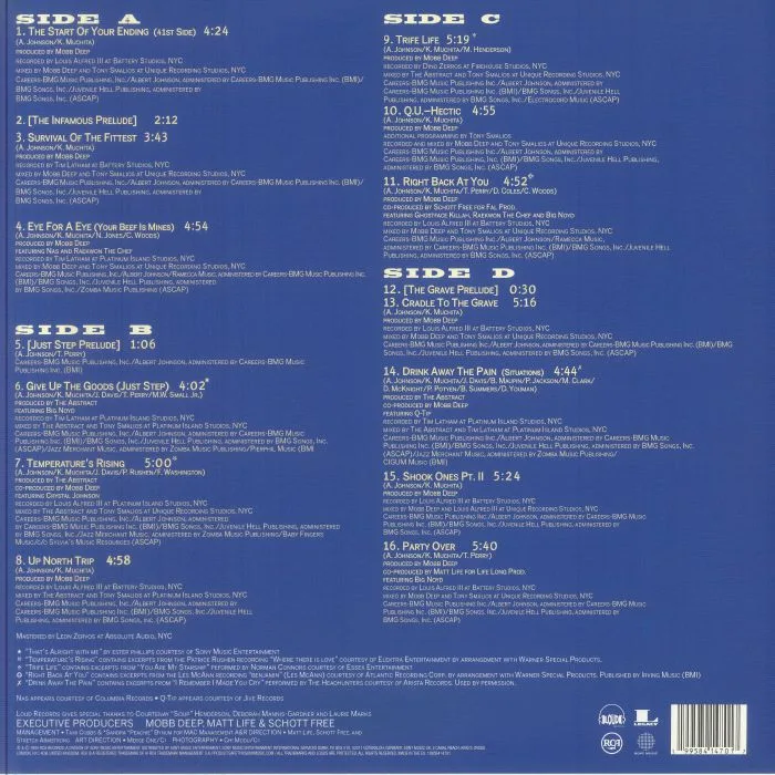 Back cover — MOBB DEEP — The Infamous (reissue)