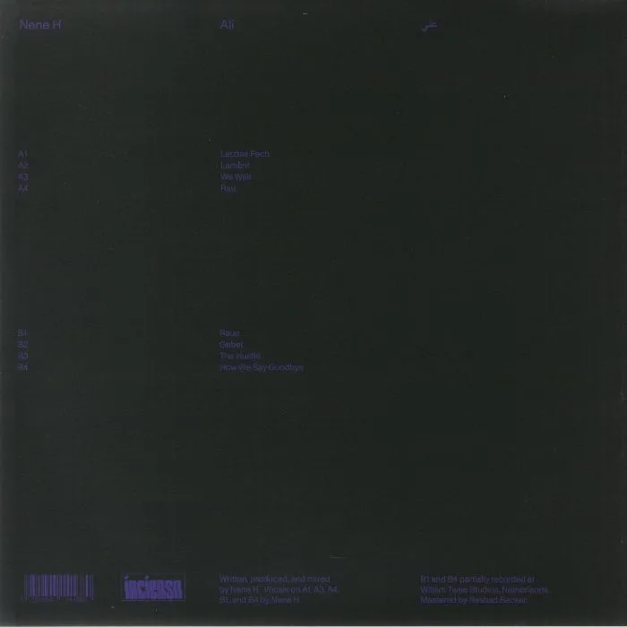 Back cover — NENE H — Ali