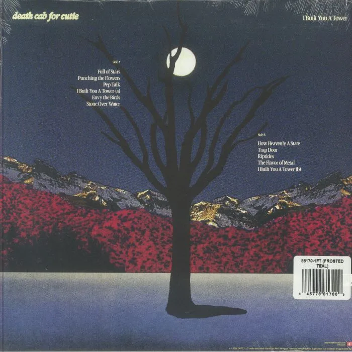 Back cover — DEATH CAB FOR CUTIE — I Built You A Tower
