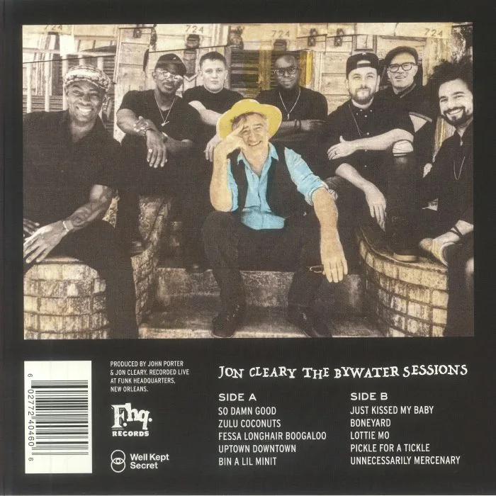 Обратная сторона обложки — Jon CLEARY — The Bywater Sessions