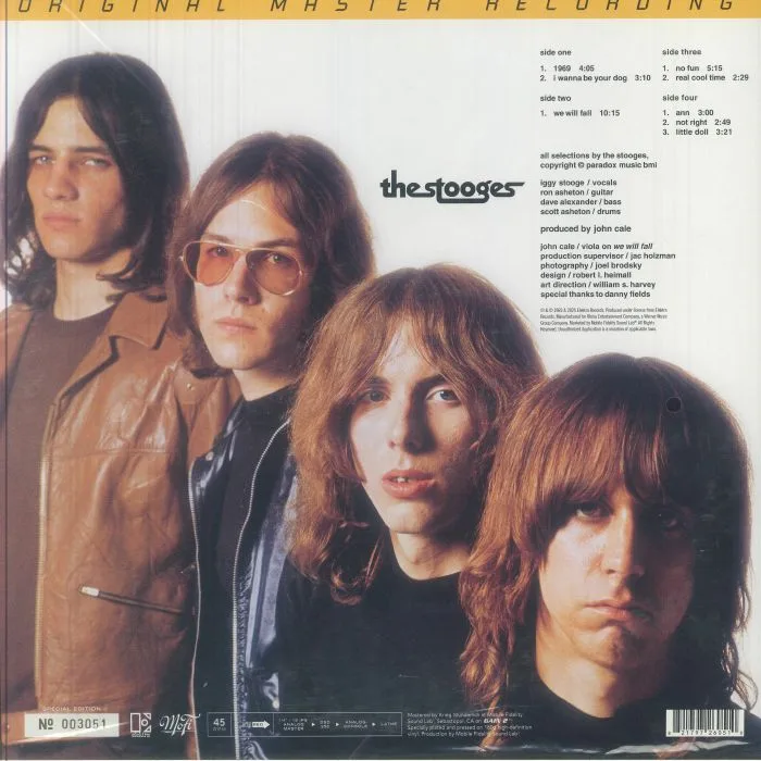 Back cover — The STOOGES — The Stooges (reissue)