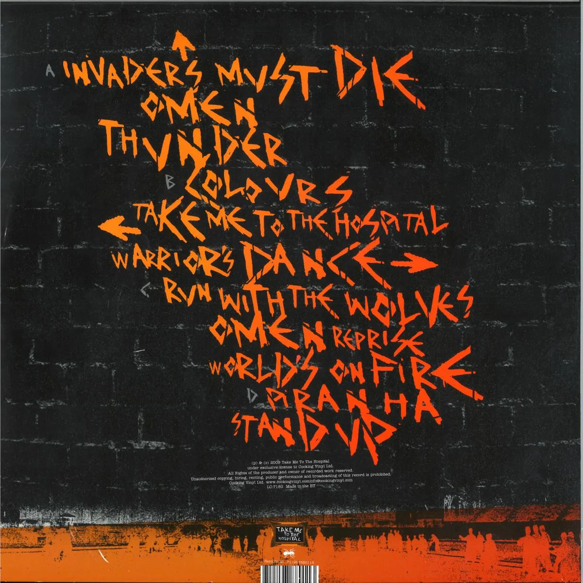 Back cover — THE PRODIGY — INVADERS MUST DIE LP 2x12"