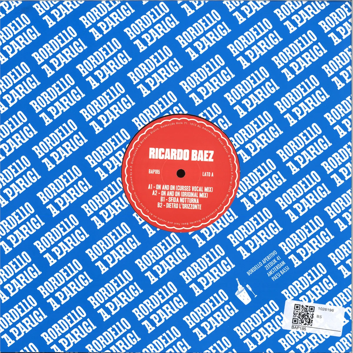 Back cover — Ricardo Baez — ON AND ON EP