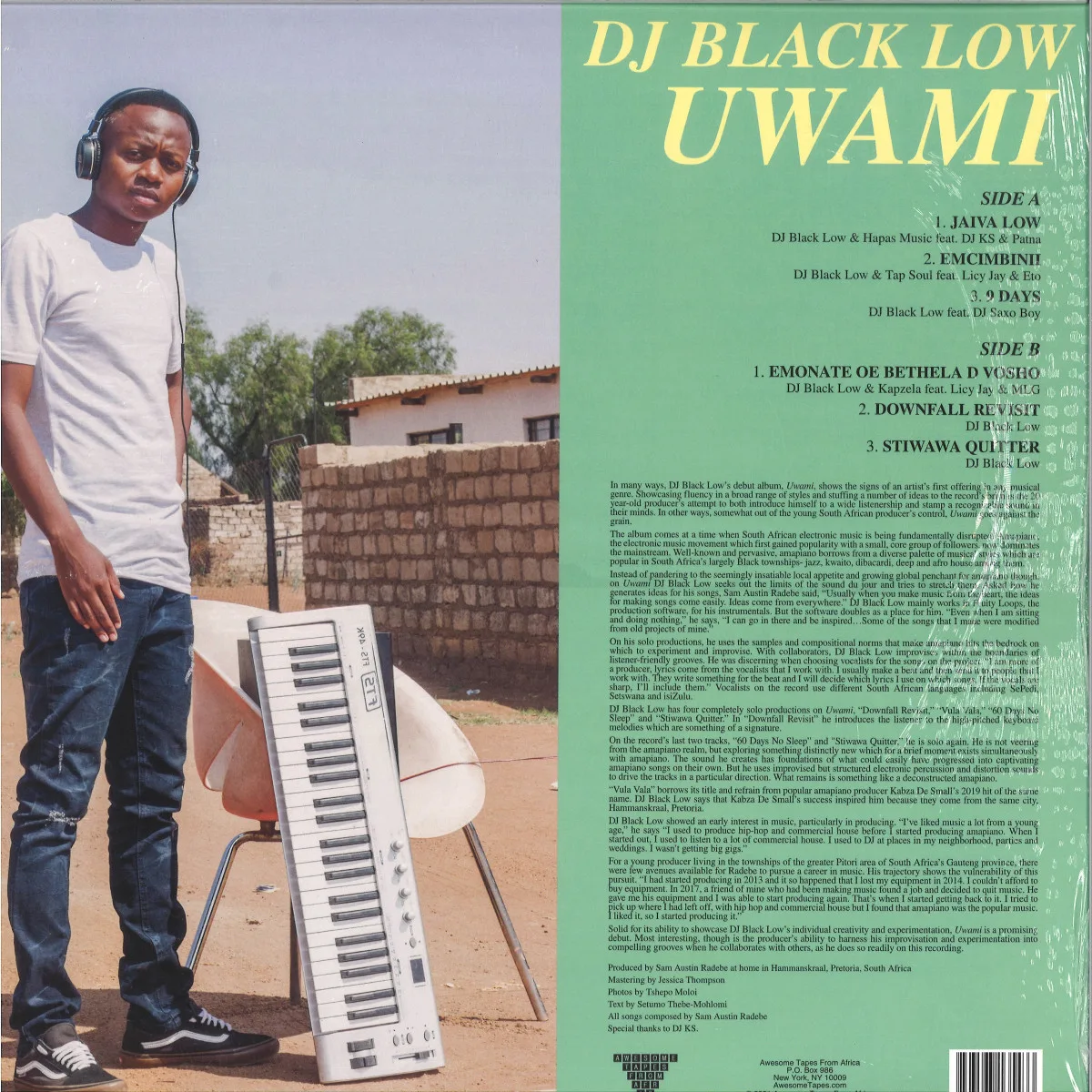 Back cover — Dj Black Low — UWAMI