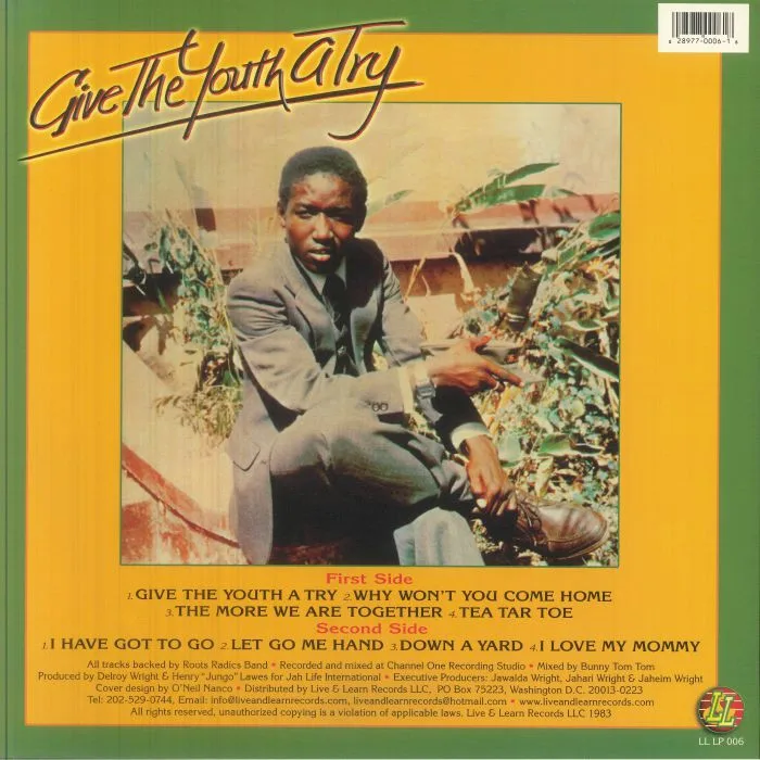 Back cover — LITTLE JOHN — Give The Youths A Try