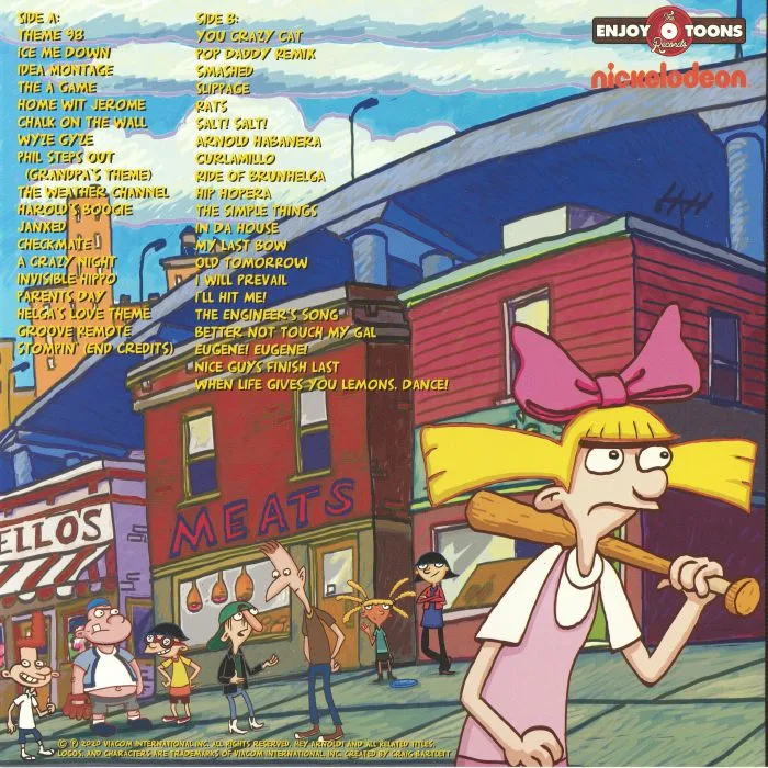 Back cover — Jim LANG — Hey Arnold! The Music Vol 1 (Soundtrack)