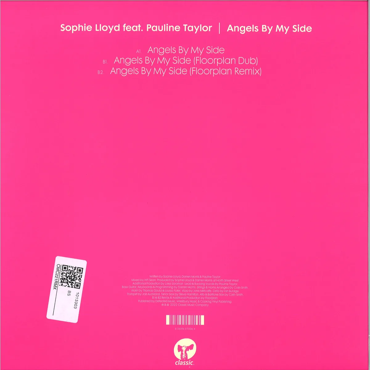 Обратная сторона обложки — Sophie Lloydfeat.Pauline Taylor — Angels By My Side (Remixes)