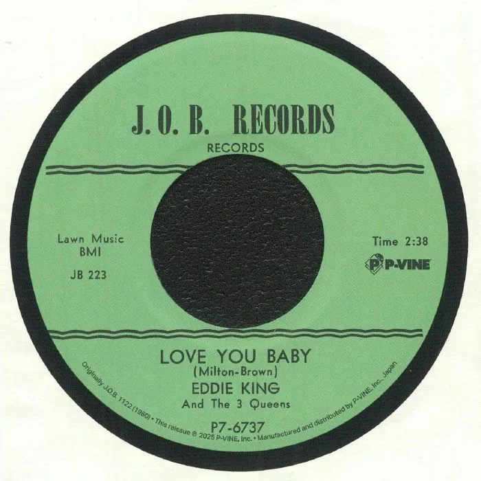 Лицевая сторона обложки — Eddie KING / THE 3 QUEENS — Love You Baby