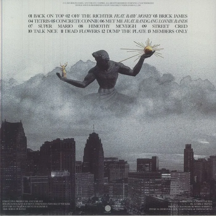 Back cover — Boldy JAMES / ANTT BEATZ — Hommage