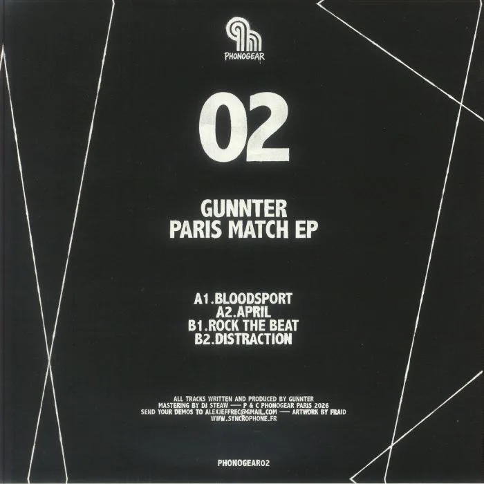 Обратная сторона обложки — GUNNTER — Paris Match EP