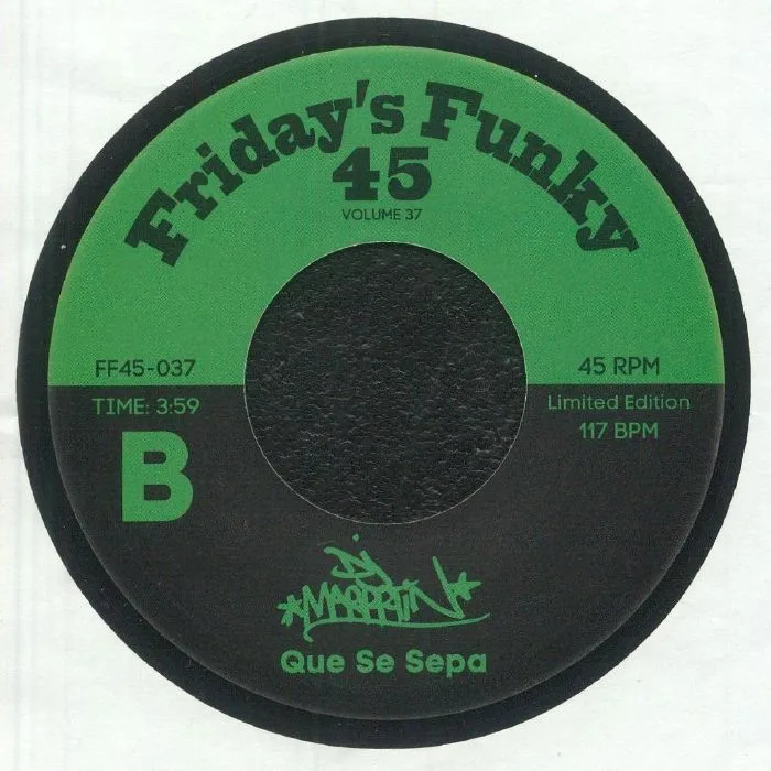 Обратная сторона обложки — DJ Marrrtin — TV Off / Que Se Sepa (7")