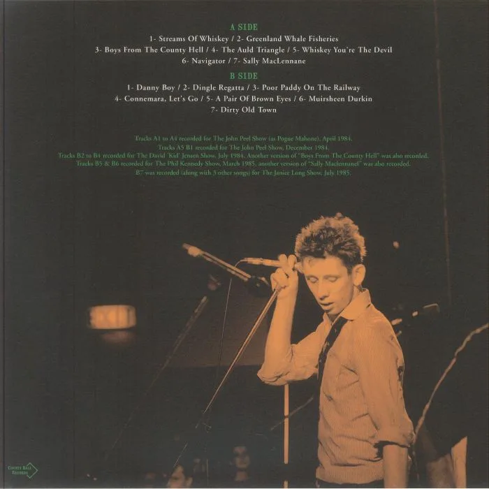 Обратная сторона обложки — The POGUES — Peel Sessions & More 1984-1985