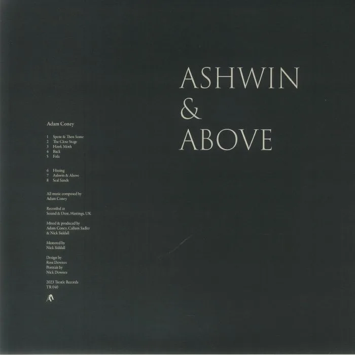 Обратная сторона обложки — Adam CONEY — Ashwin & Above