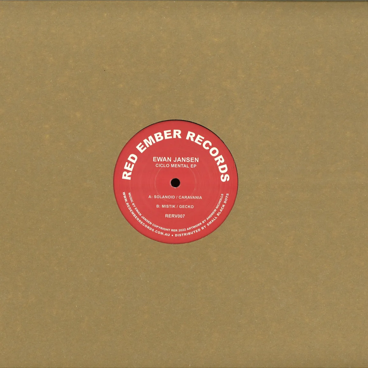 Back cover — Ewan Jansen — Ciclo Mental EP