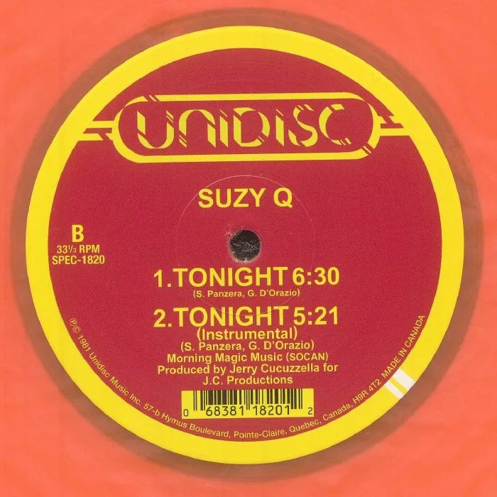 Back cover — PUNKIN MACHINE / SUZY Q — I Need You Tonight (reissue)