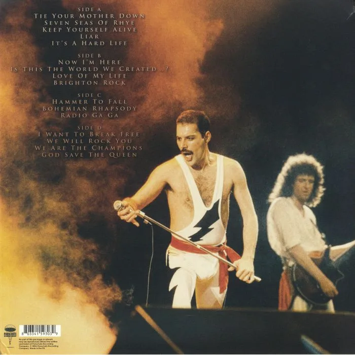 Back cover — QUEEN — The Biggest Crowd Ever