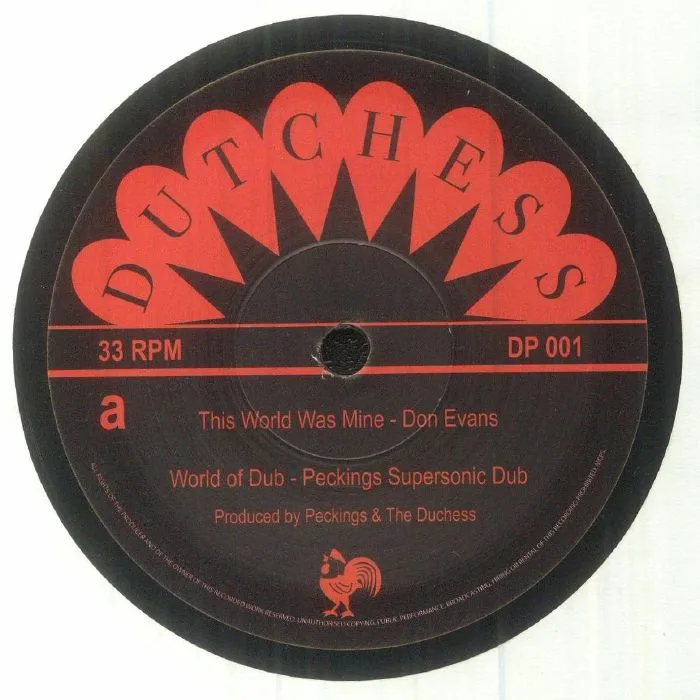 PARAGONS / DON EVANS / SUPERSONICS — This World Was Mine