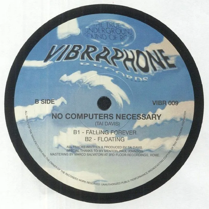 Обратная сторона обложки — Tai DAVIS — No Computers Necessary (reissue)