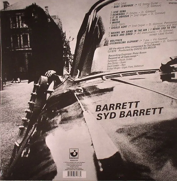 Обратная сторона обложки — Syd BARRETT — Barrett