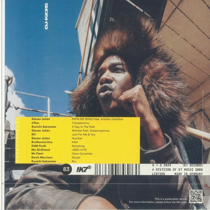 Back cover — Steven JULIEN / VARIOUS — DJ Kicks