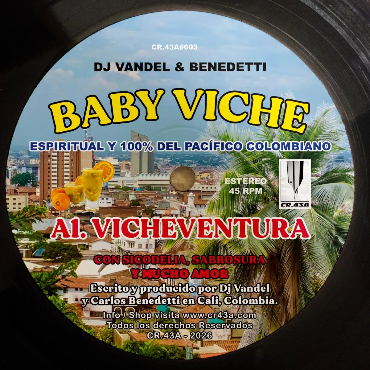Лицевая сторона обложки — DJ Vandel & Benedetti — Baby Viche EP