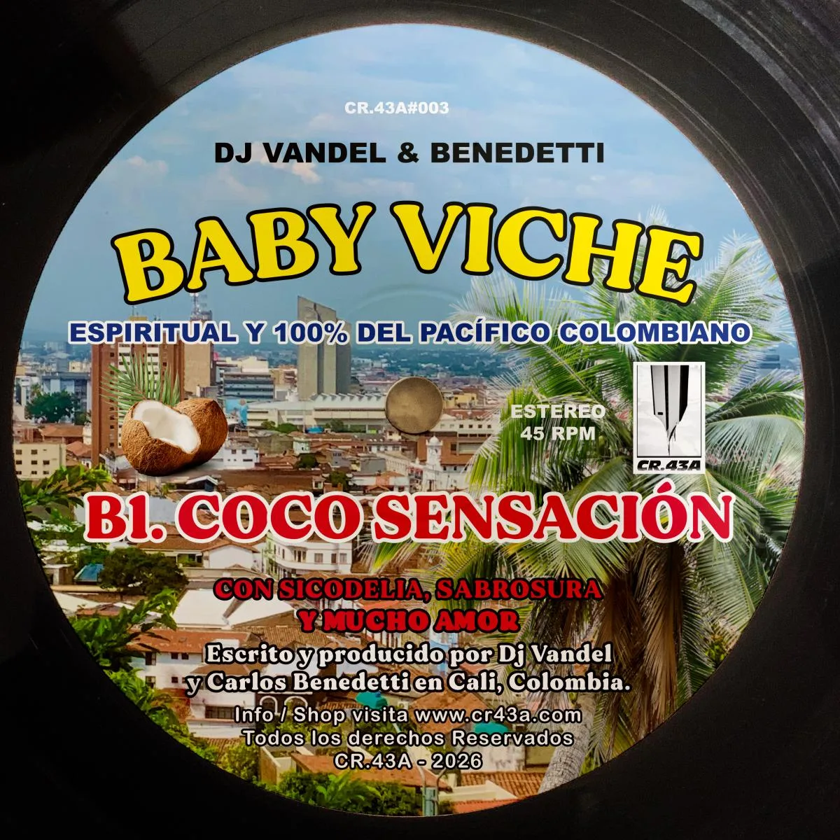 Обратная сторона обложки — DJ Vandel & Benedetti — Baby Viche EP
