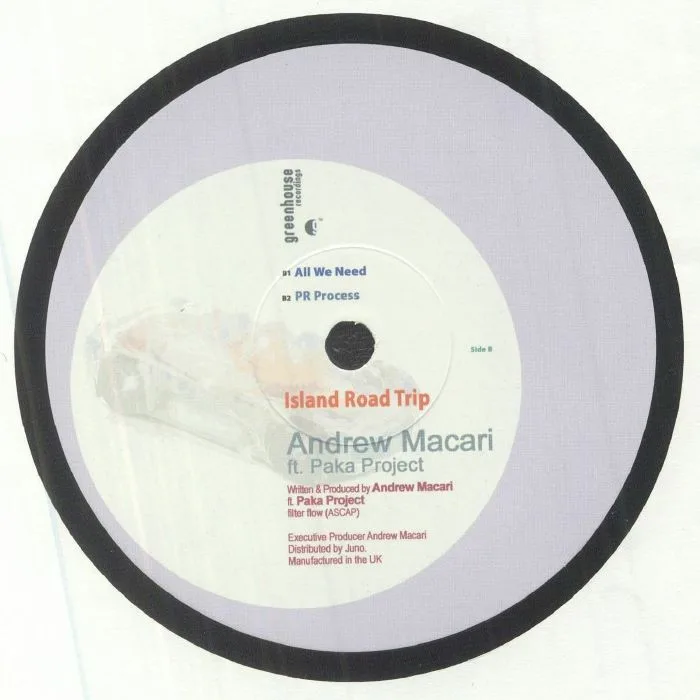 Back cover — Andrew MACARI feat PAKA PROJECT — Island Road Trip EP