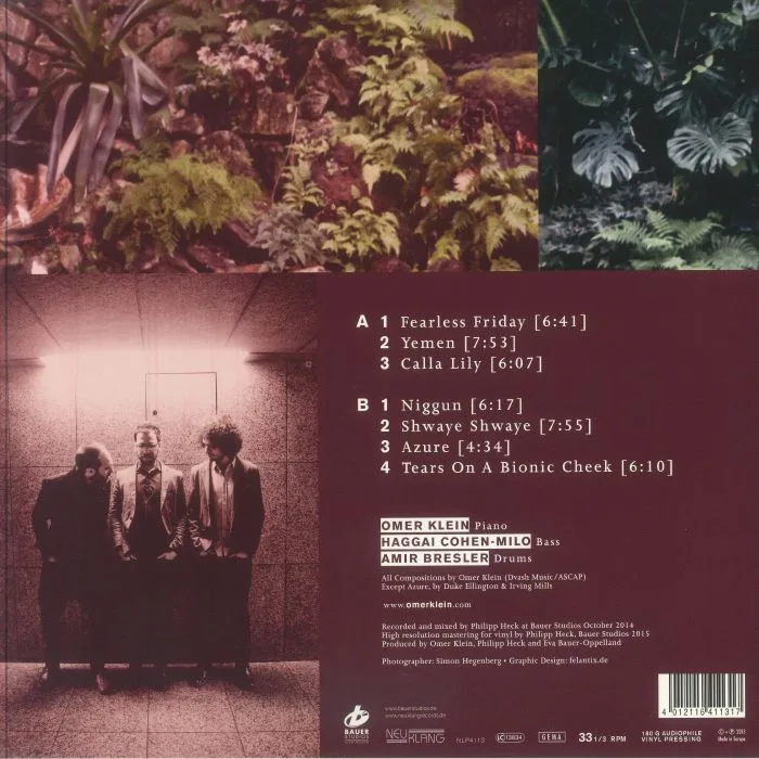 Back cover — Omer KLEIN — Fearless Friday