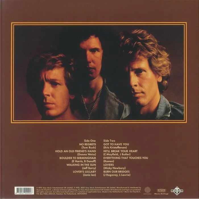 Обратная сторона обложки — The WALKER BROTHERS — No Regrets (50th Anniversary Edition)
