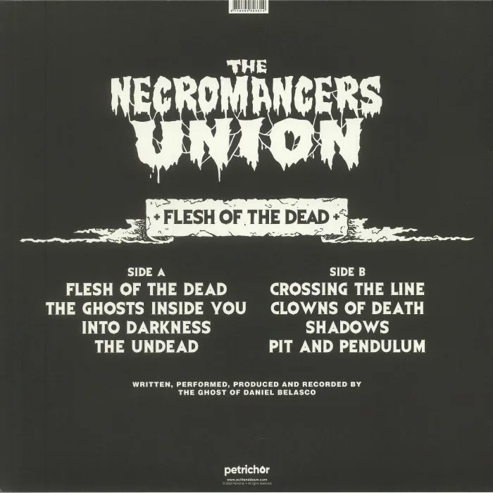 Back cover — The NECROMANCERS UNION — Flesh Of The Dead